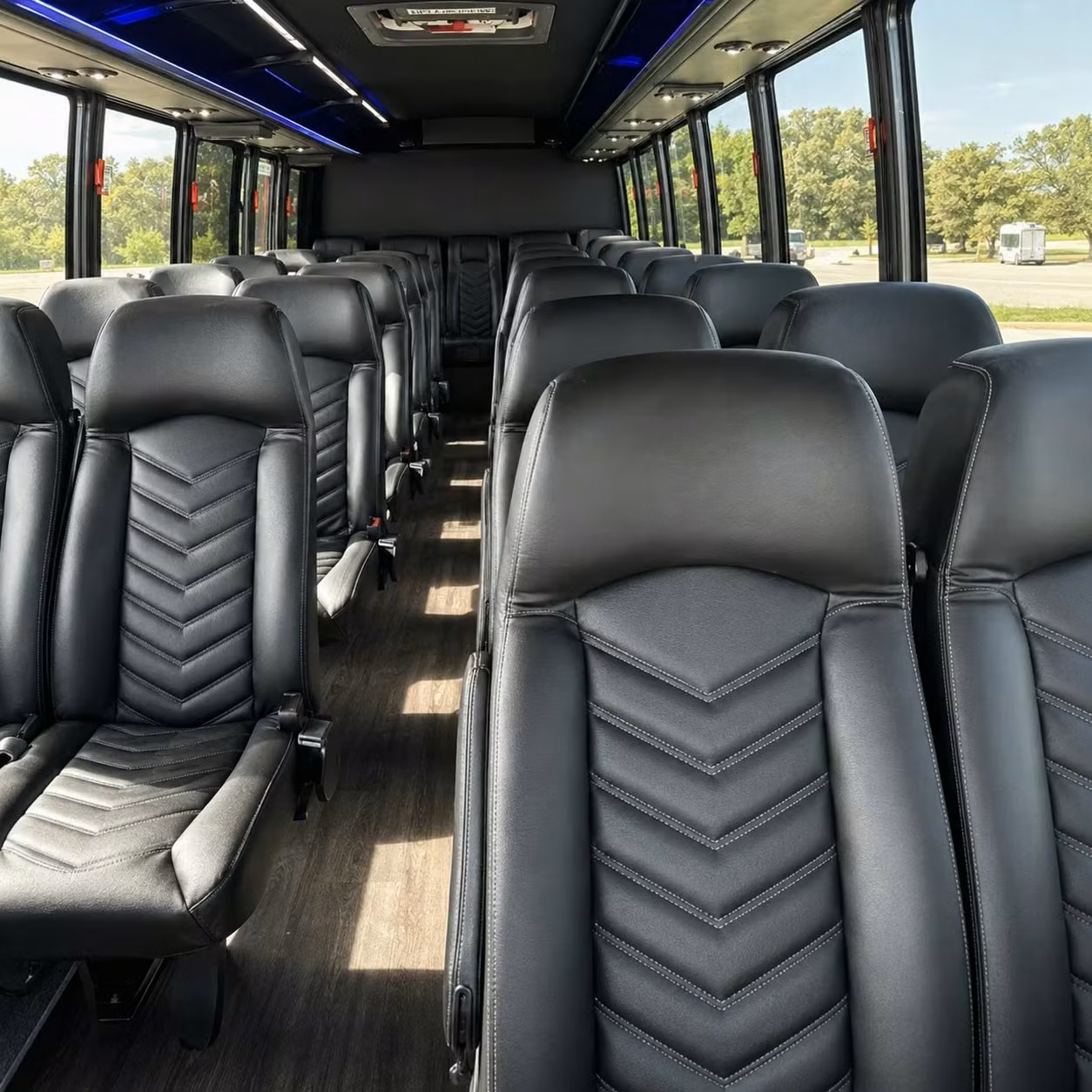 28 passenger minibus interior