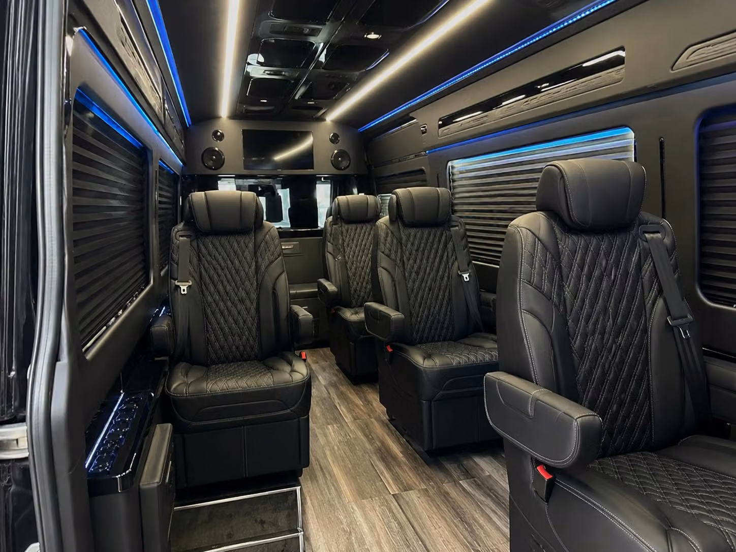 sprinter van with driver inside